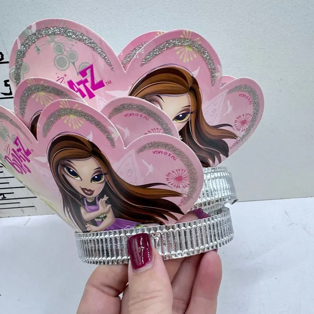 6 Bratz birthday hats girls with‎ sparkle crowns tiaras